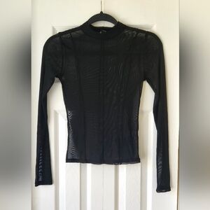 Sheer Black Top